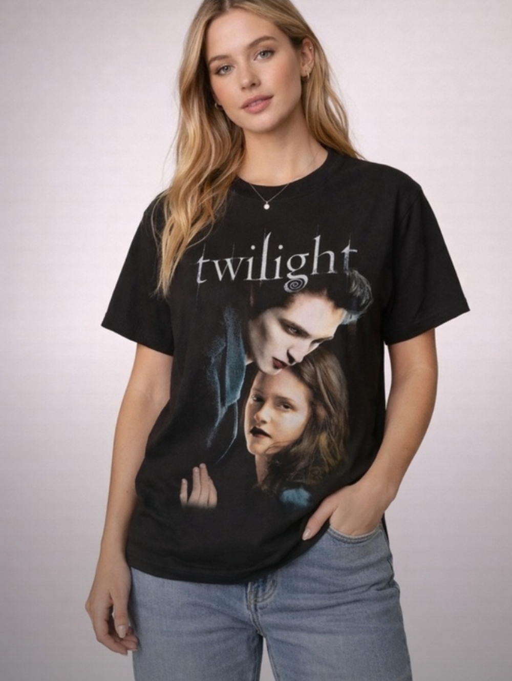 Twilight Graphic Tee (Black 🖤)-L